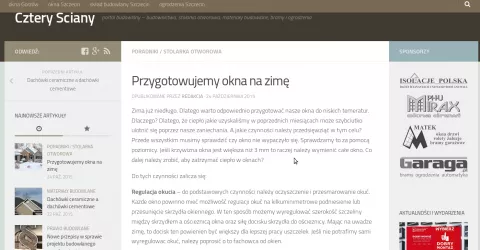 W październiku przeczytamy na portalu budowlanym o...
