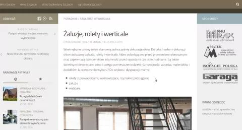 Ciekawe tematy na portalu budowlanym Cztery Ściany