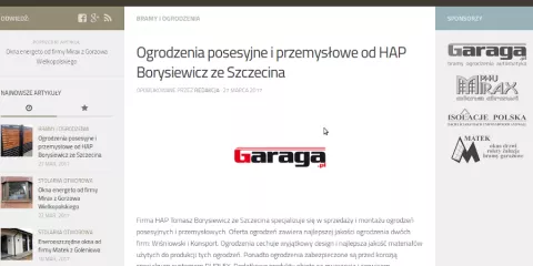 Ogrodzenia na portalu