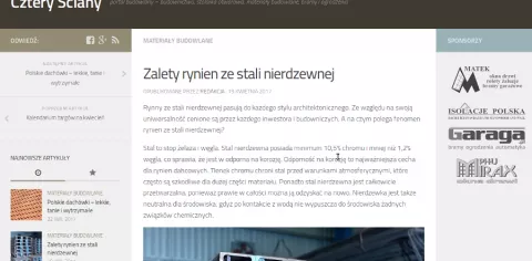 Cztery Ściany - portal budowlany