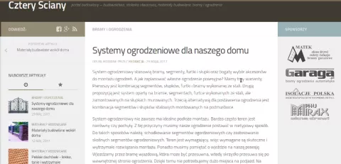Systemy ogrodzeniowe na portalu