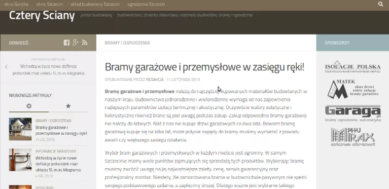 Nasze bramy na blogu budowlanym