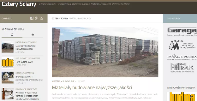 Nowe zagadnienie na blogu Cztery Ściany
