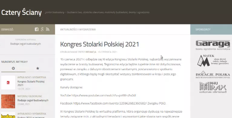 Nowy artykuł na blogu budowlanym