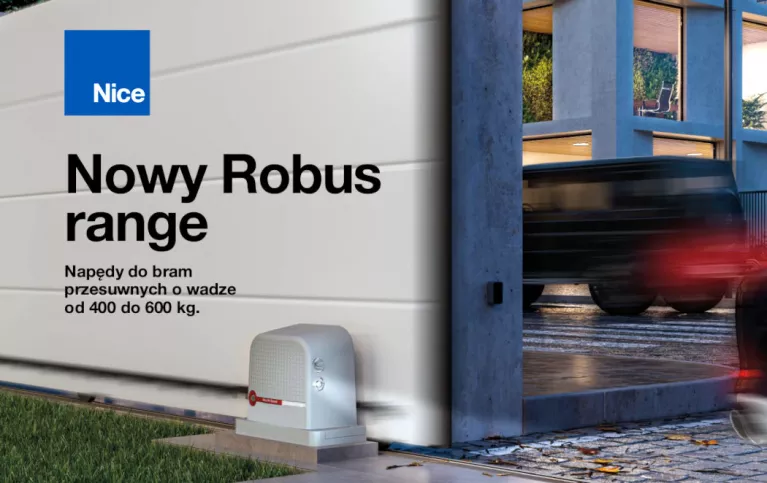 Robus - nowa generacja napędów do bram przesuwnych marki Nice
