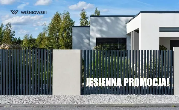 Jesienna oferta WIŚNIOWSKI – bramy garażowe i ogrodzenia w promocyjnych cenach