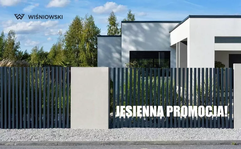 Jesienna oferta WIŚNIOWSKI – bramy garażowe i ogrodzenia w promocyjnych cenach